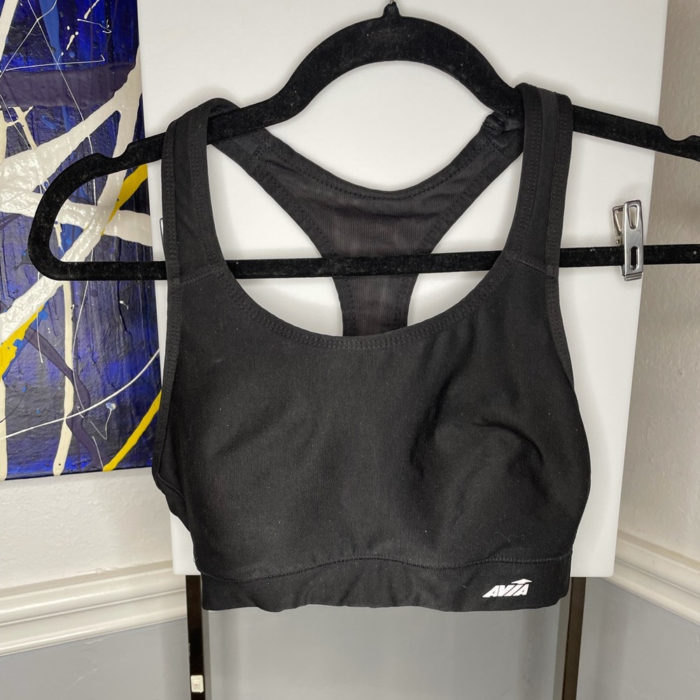 Avía Black sports bra size S
